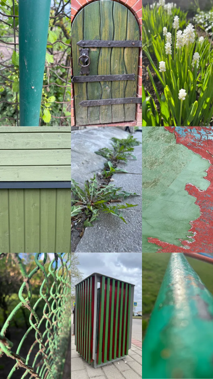 A green Color hunting collage exported from PicChase